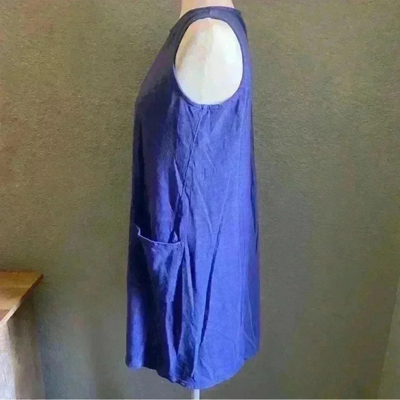 J. Jill Small Tank Knit Dress Cobalt Blue Classic Chic Capsule Wardrobe Piece - Picture 7 of 10